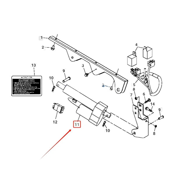 VGA12012 12V Actuator Replacement New Free Shipping for John Deere Utility Vehicle CS CX FE250D FE290D GATOR