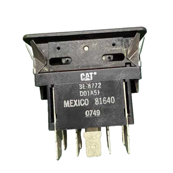 3E8772 3E-8772 Illuminated Basic Switch 24 Volt Original New for Caterpillar 322B L 345B II 345B L 325B LN 325B L 320B 322B LN 320B