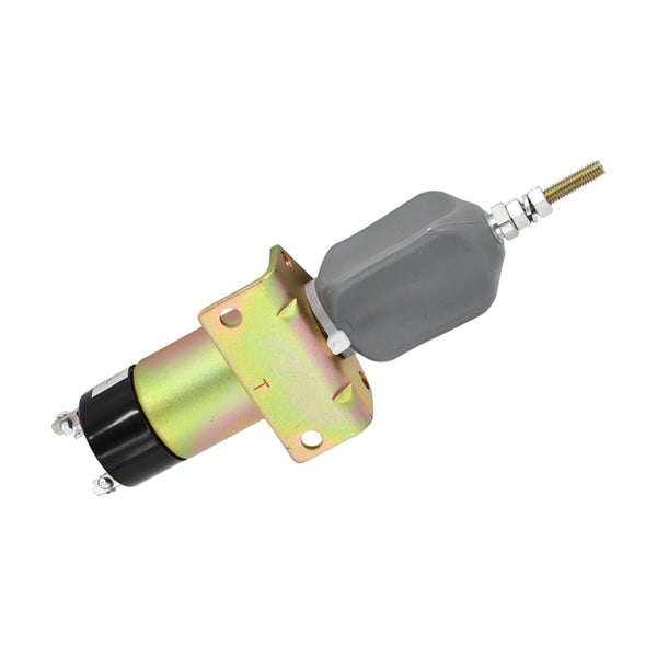 Aftermarket Fuel ShutDown Stop Solenoid 3 Terminals 12V 1502-12C3U1B1S1A For Yanmar Kubota Bobcat Diesel Engine