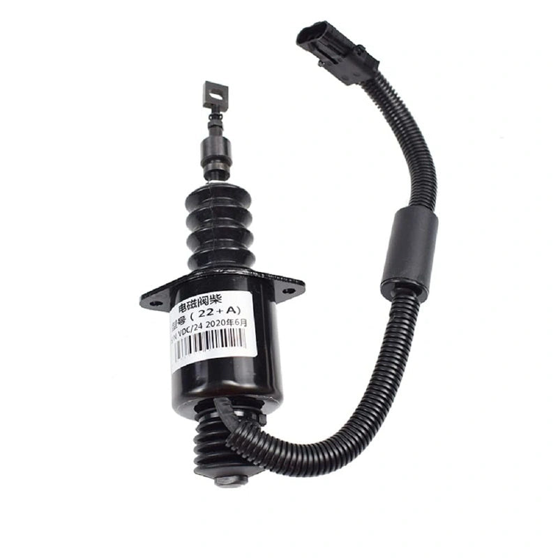 New D59-105-22+A Fuel Shutoff Solenoid Valve DC24V For Shangchai D6114 ...