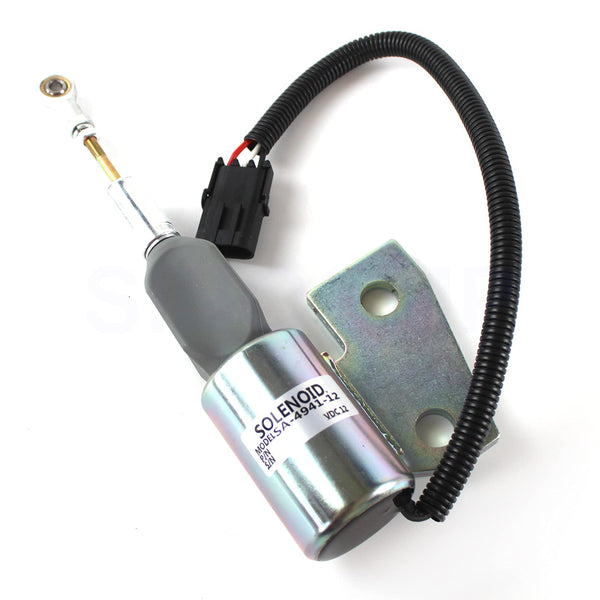 Replacement 12V Stop Solenoid Valve 3964627 3991167 SA-4941-12 for Hyundai Cummins 4BT Case IH 1150H MX100 MX120 MX150 580M 1840 70XT 85XT 550G 586E 580SL 1840 5120 5130 5140