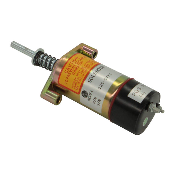 Replacement 12V Fuel Shutoff Solenoid 125-5773 For Caterpillar 3204 3304 3306 3406B 3406C SR4 Engine