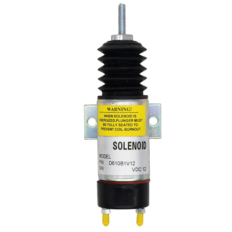 Replacement New 12V D610-B1V12 D610B1V1 2 Terminals Dual Coil Pull Sol ...