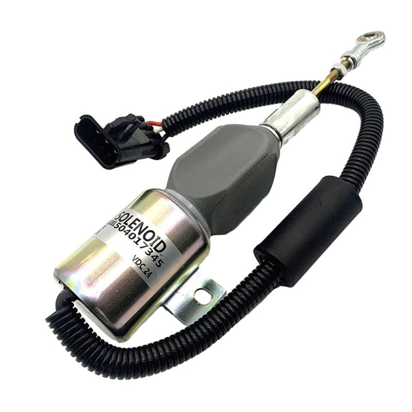 Replacement 24V Engine Stop Solenoid 504017345 1223.3594.30 ES1751E-24V for Kobelco E215