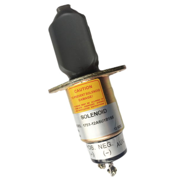 Aftermarket 12V Shutoff Solenoid 1700-2510 1751-12A6U1B1S1 With 3 Terminals For Woodward