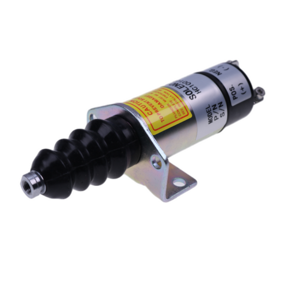 Replacement New 12V Shutoff Solenoid 1500-2098 1502-12C6U1B2 With 2 Terminals for Woodward 1500 Series