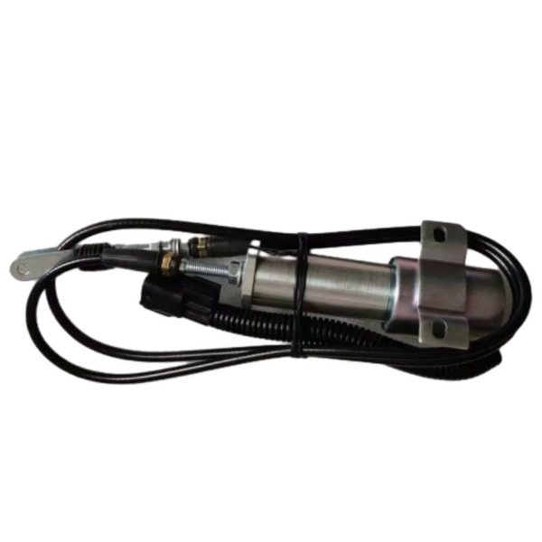 Replacement New 24V Fuel Shutoff Solenoid Valve 11N6-66090 11N666090 Compatible with Hyundai R210-7H R220LC-9SH R210LC-7H Excavator