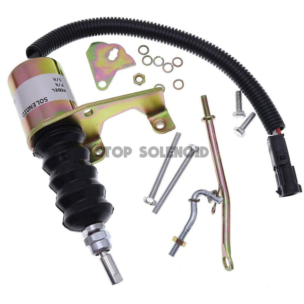 12V Fuel Shutoff Solenoid Valve SA-3742-12 3932017 For Deutz Bosch RSV Engine