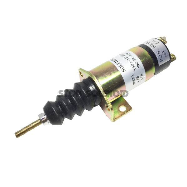 12V Fuel Shutdown Solenoid 2 Terminals 1502-12C2U1B2 For Woodward 1500-2010 1502