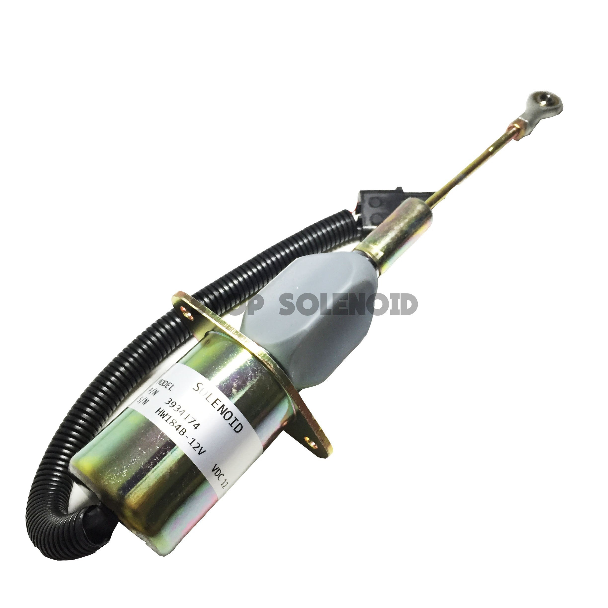 Fuel Shutoff Solenoid Valve Fit For Cummins 6CT - SA-4764-12 Electromagnetic Coil, 12V