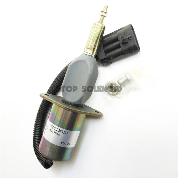 Fuel Shutdown Solenoid Valve 3939019 SA-4889-24 For Hyundai 335LC-7 3939019 SA-4889-24